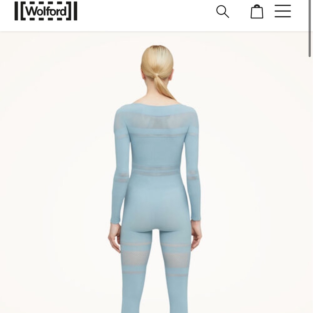 Net lines Wolford jumpsuit